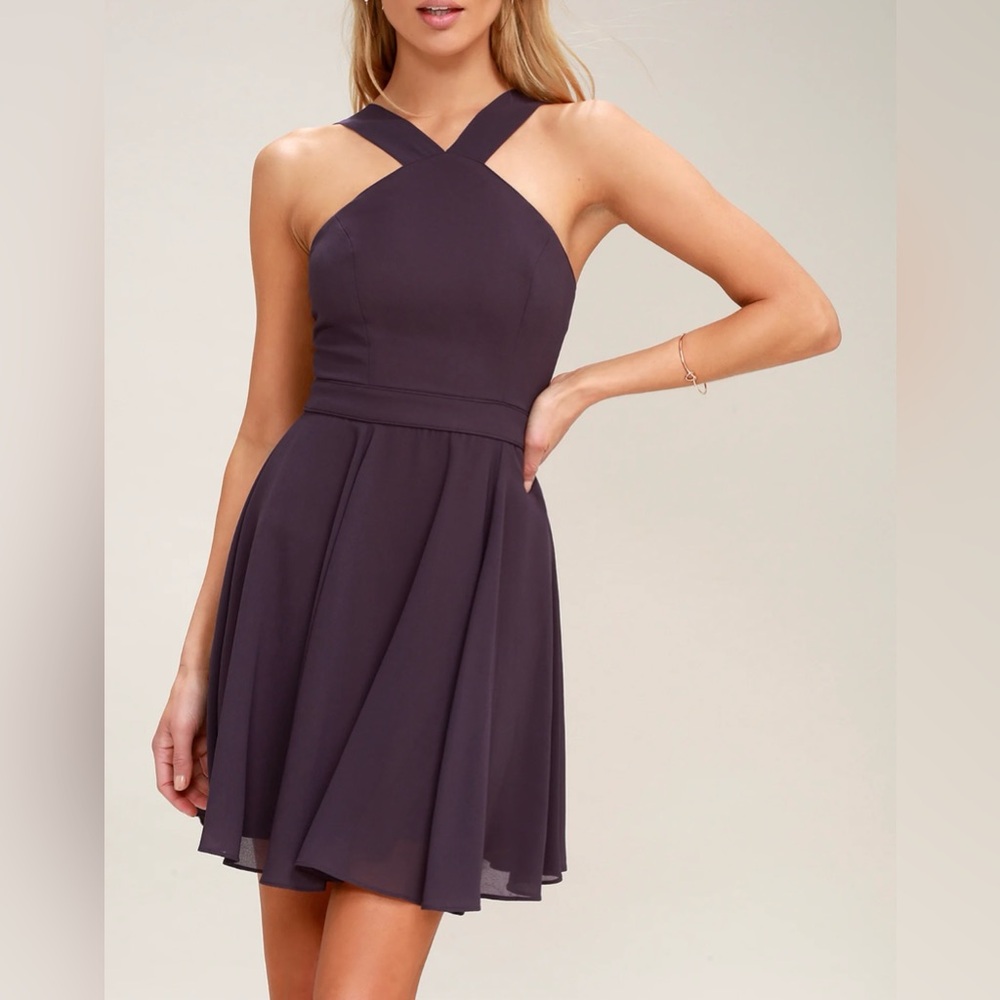 Lulus Forevermore Dusty Purple Dress Size XS